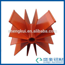 Chinese manufacturer of aluminium profiles with powder coating for aluminum extrusion heat sink